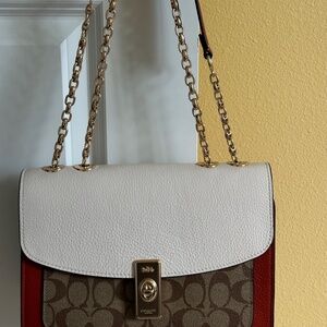 Lane Shoulder Bag In Colorblock Signature Canvas - Coach M2122-C8207